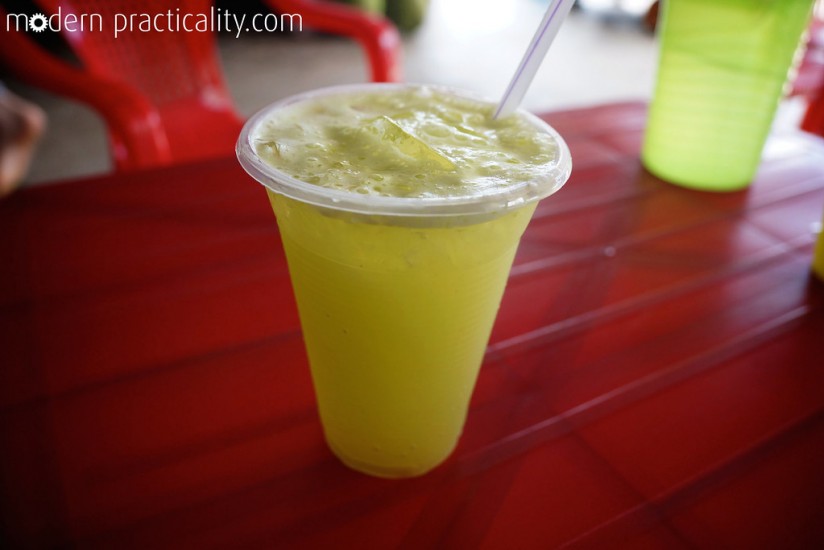 Freshly pressed sugarcane juice with a hint of lime. Well worth the $0.25.